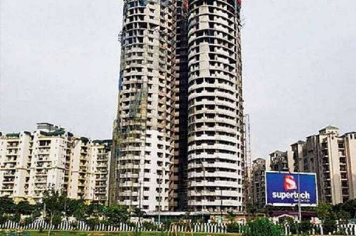 नोएडा के ट्विन टावर की कहानी, 40 मंजिला ट्विन टावर 12 सेकंड में ध्वस्त।