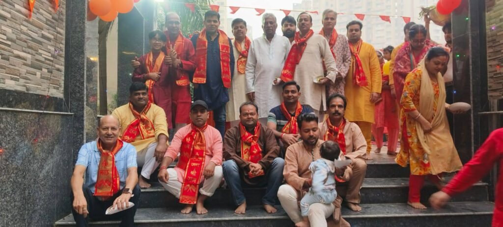 AIMS एम्स ग्रीन एवेन्यू में धूमधाम से मनाया गया छठ पर्व